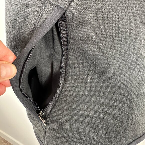 New Patagonia Women M Full Zip Fleece Polartec Vest Pockets Black Lightweight - Picture 7 of 11